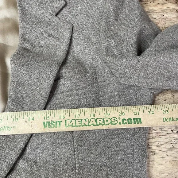 VTG Polo Ralph Lauren Wool Blend ticket pocket Tan Brown Blazer sport coat 44R‎